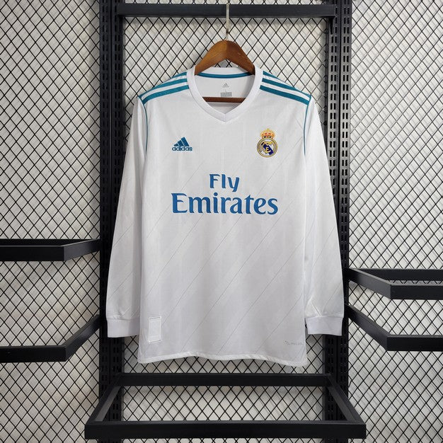 Camisa Retrô Real Madrid I Manga Longa 2017/2018