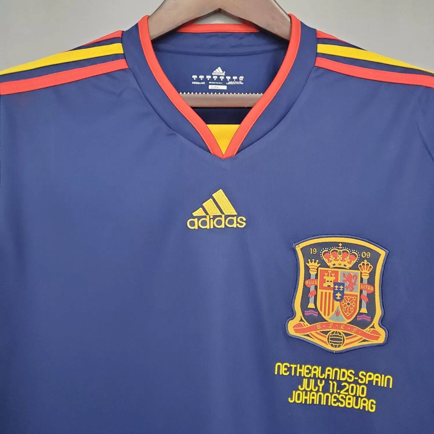 Camisa Retrô Espanha II Manga Longa 2010