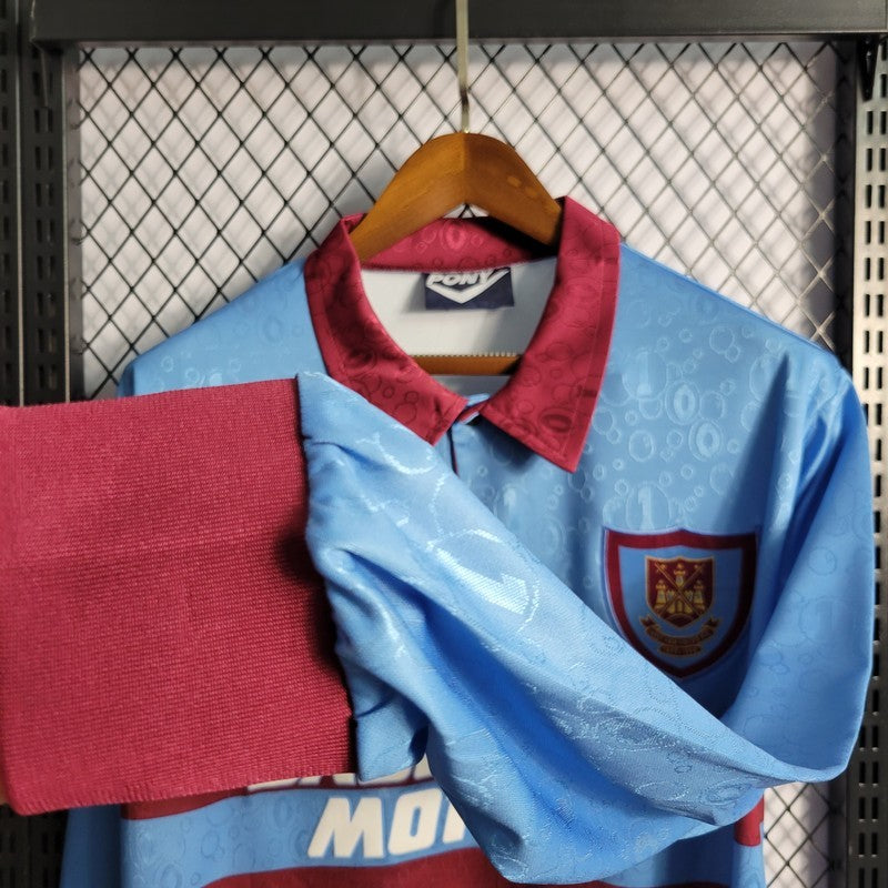 Camisa Retrô West Ham II Manga Longa 1995/97