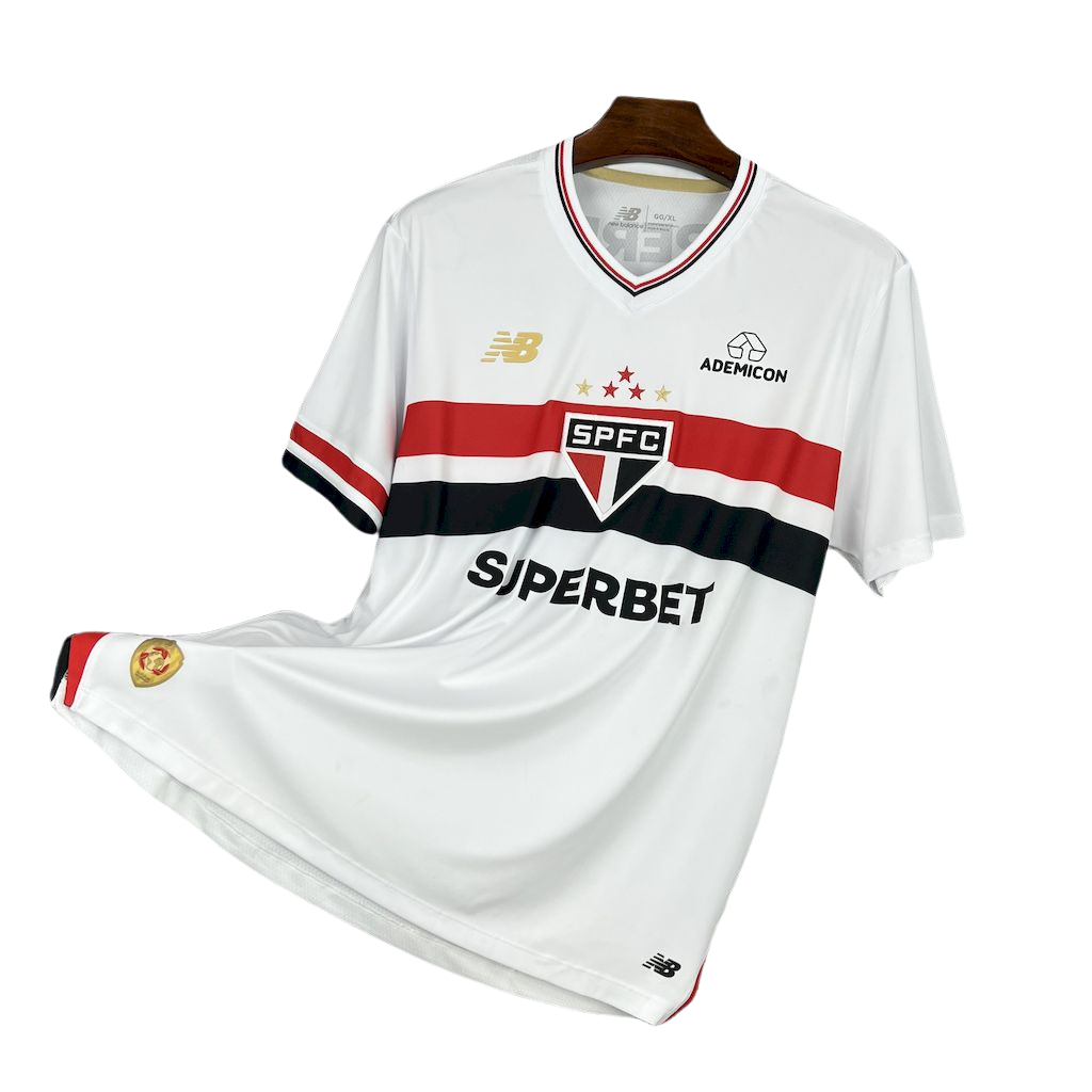 Camisa Sao Paulo l 2025/26 Torcedor Masculina