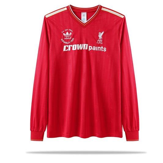 Camisa Retrô Liverpool I Manga Longa 1985/86