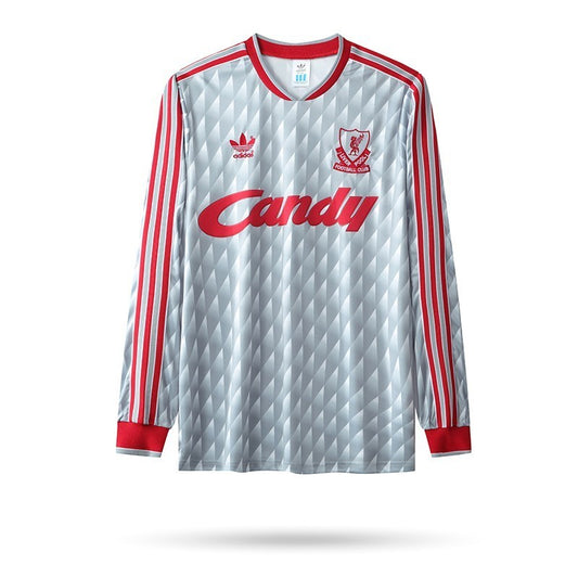 Camisa Retrô Liverpool II Manga Longa 1989/91