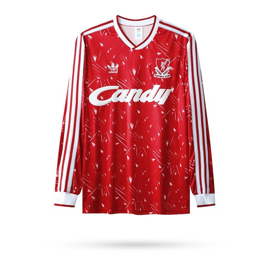 Camisa Retrô Liverpool I Manga Longa 1989/91