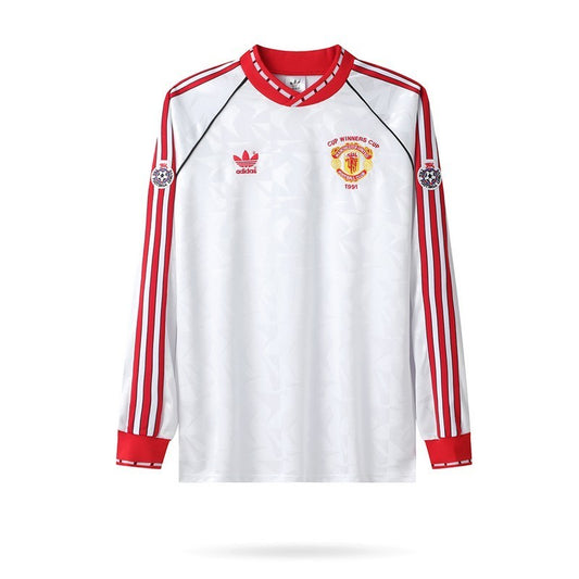 Camisa Retrô Manchester United Manga Longa 1991