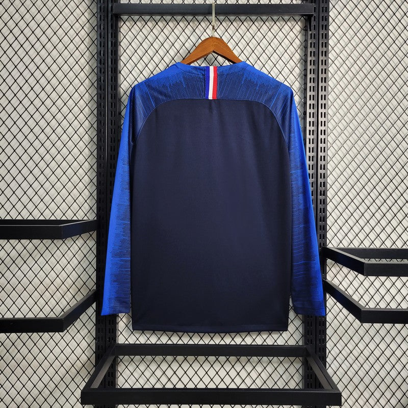 Camisa Retrô França I Manga Longa 2018/19