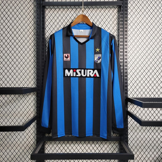 Camisa Retrô Inter Milan I Manga Longa 1998