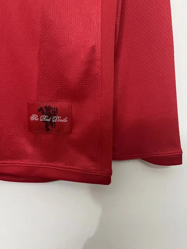Camisa Retrô Manchester United I Manga Longa 2008