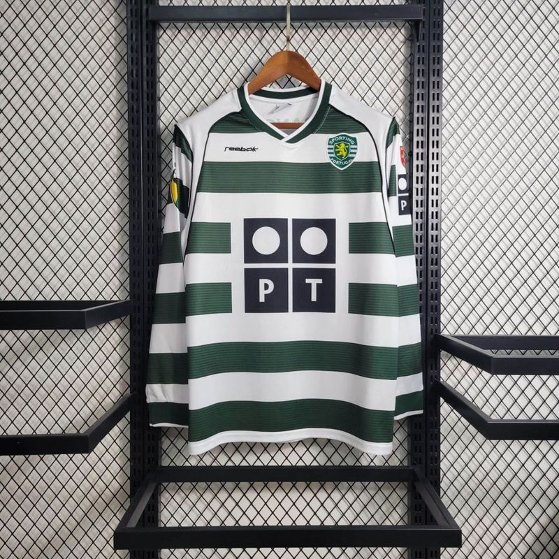 Camisa Retrô Sporting l Manga Longa 2001/03