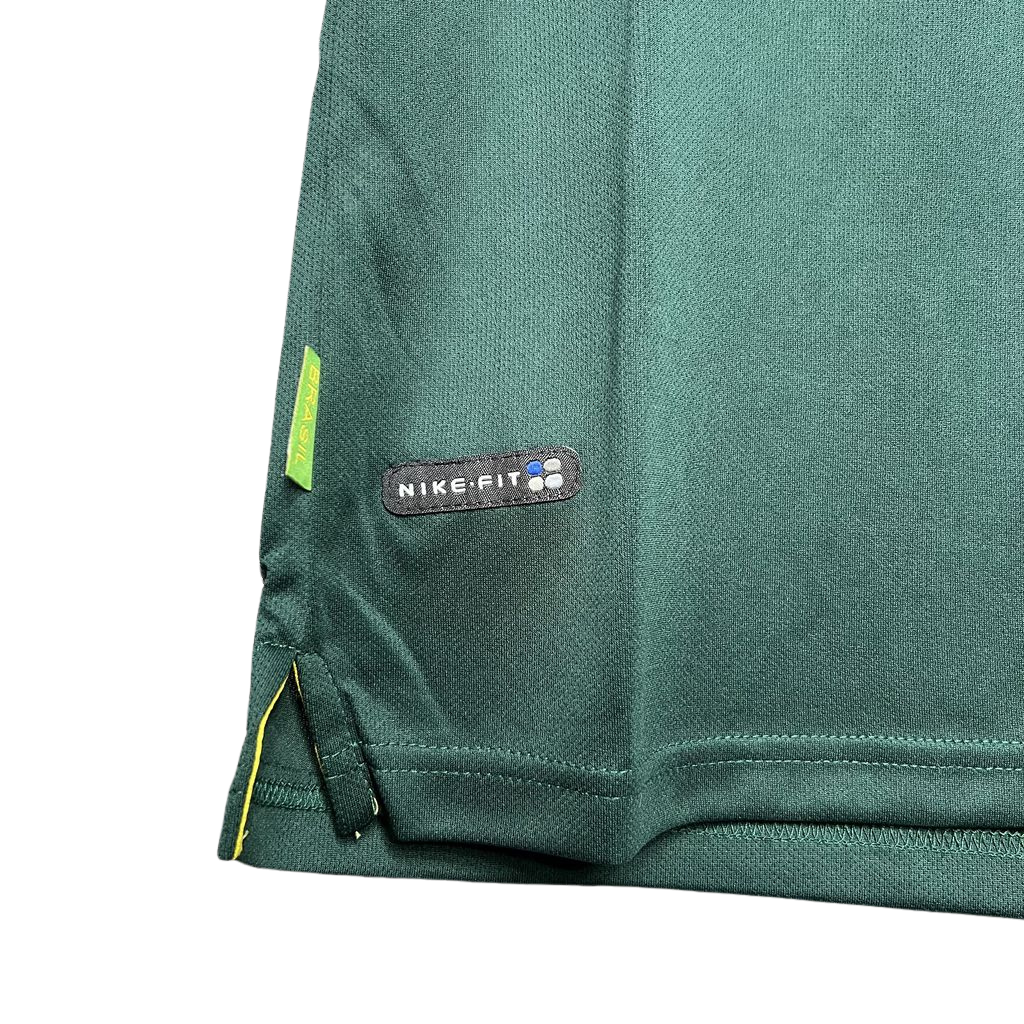 Camisa Retrô Brasil Goleiro 1998 - Verde Escuro