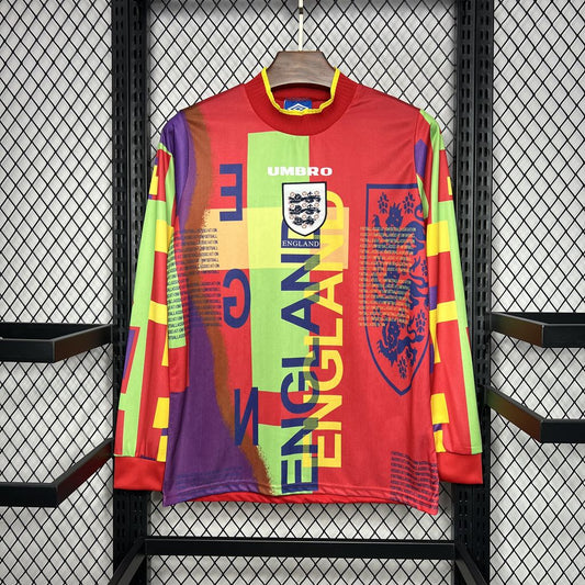 Camisa Retrô Inglaterra Goleiro Manga Longa 1995/96