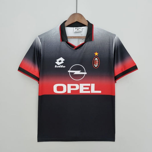 Camisa Retrô AC Milan Treino 1995/96- Preta