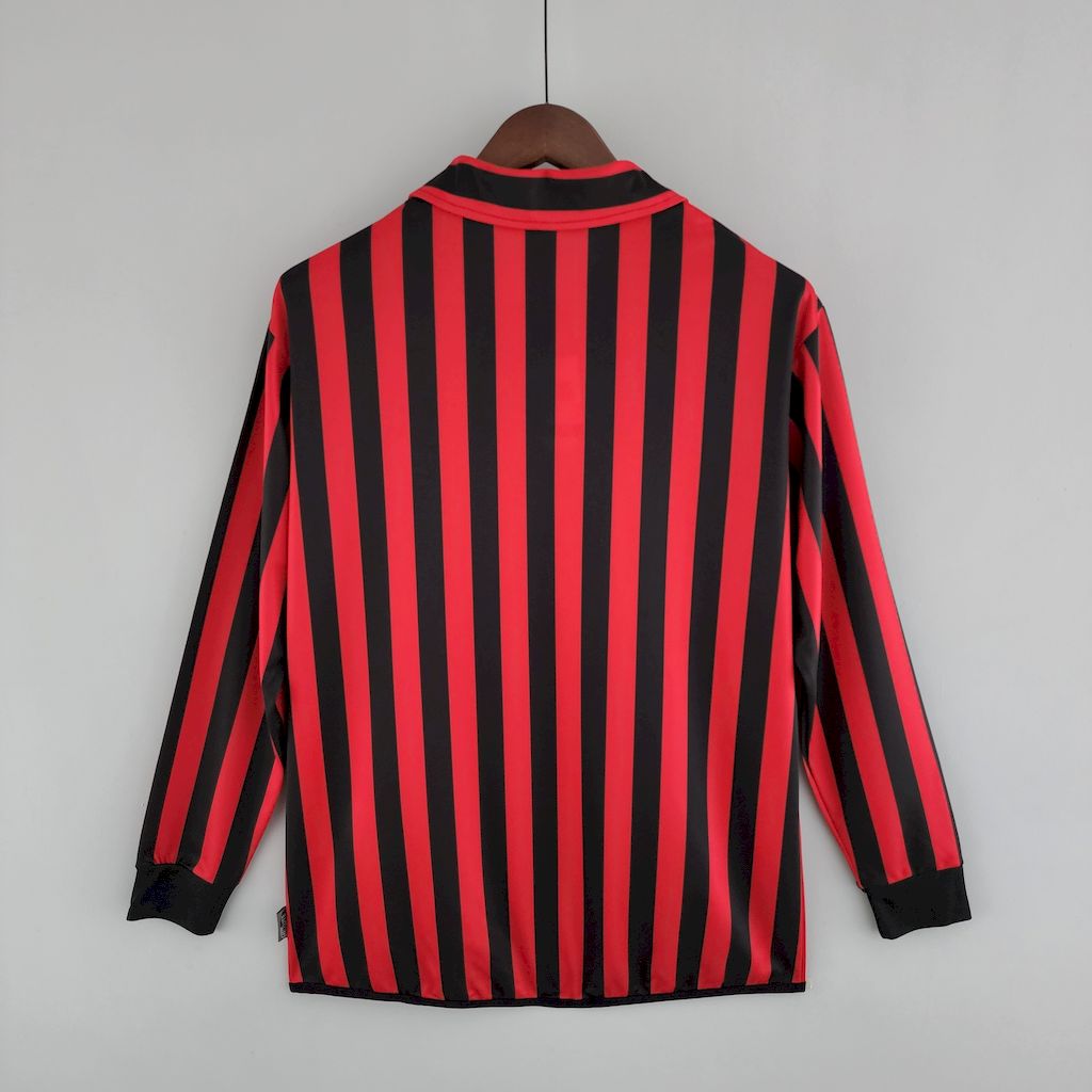Camisa Retrô AC Milan I Manga Longa 1999/00