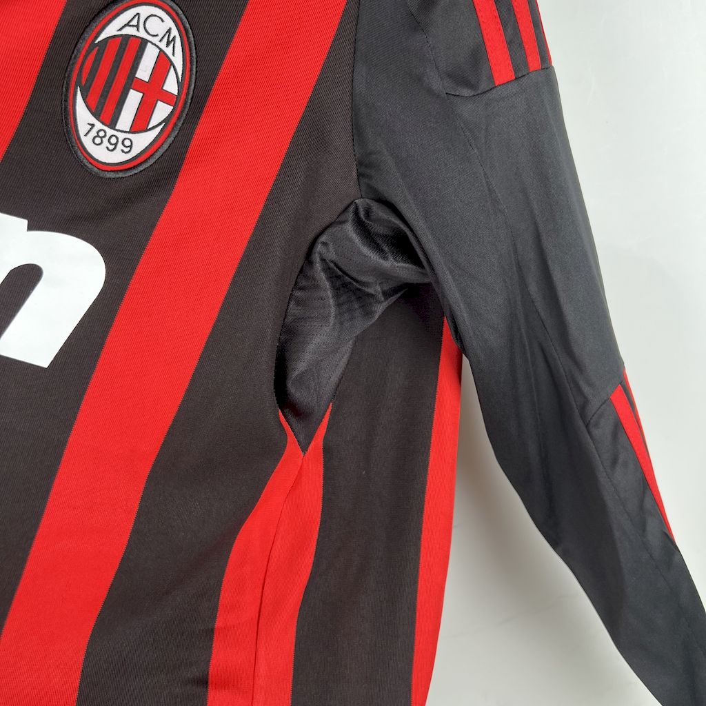 Camisa Retrô AC Milan I Manga Longa 2008/09