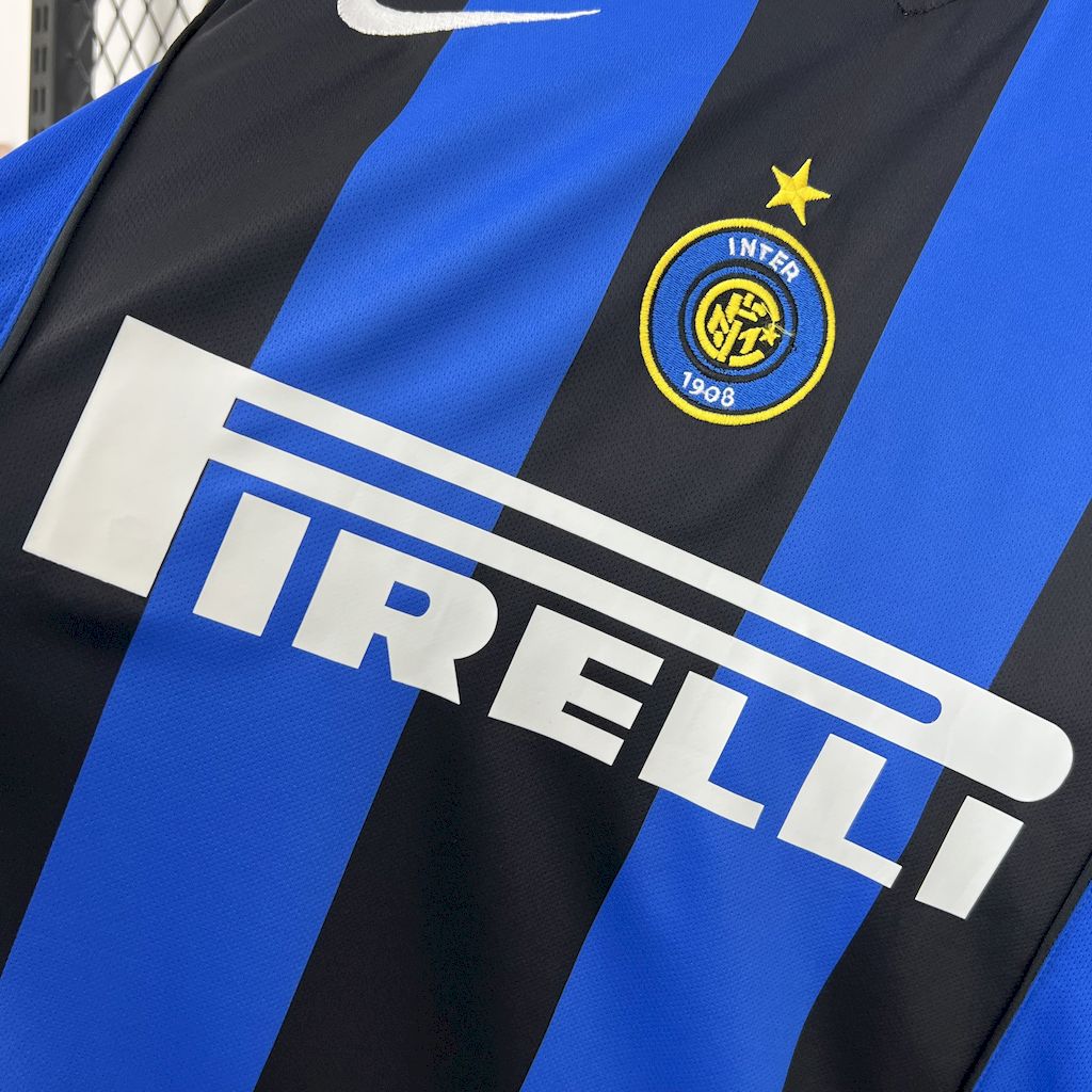 Camisa Retrô Inter Milan I Manga Longa 2004/05