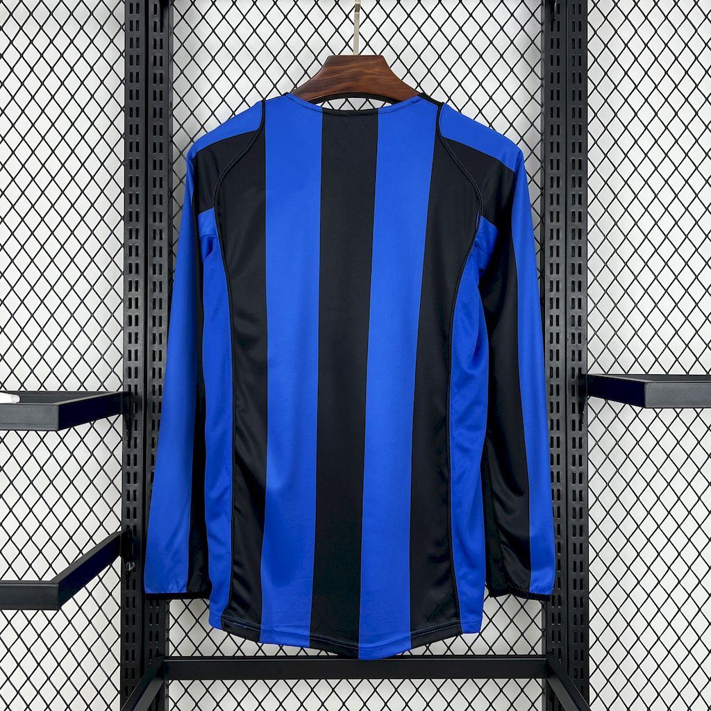 Camisa Retrô Inter Milan I Manga Longa 2004/05