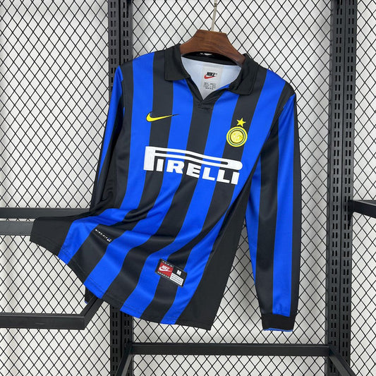 Camisa Retrô Inter Milan I Manga Longa 1998/99