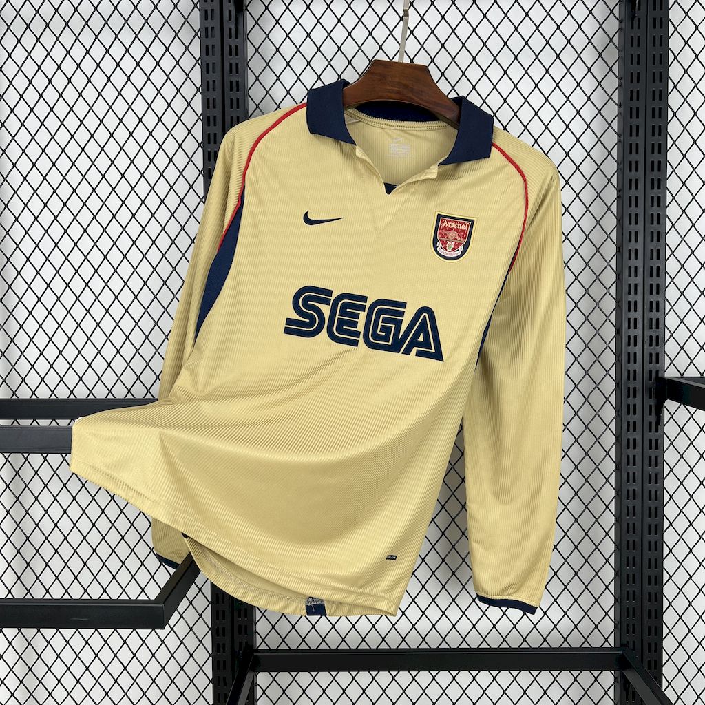 Camisa Retrô Arsenal II Manga Longa 2001/02