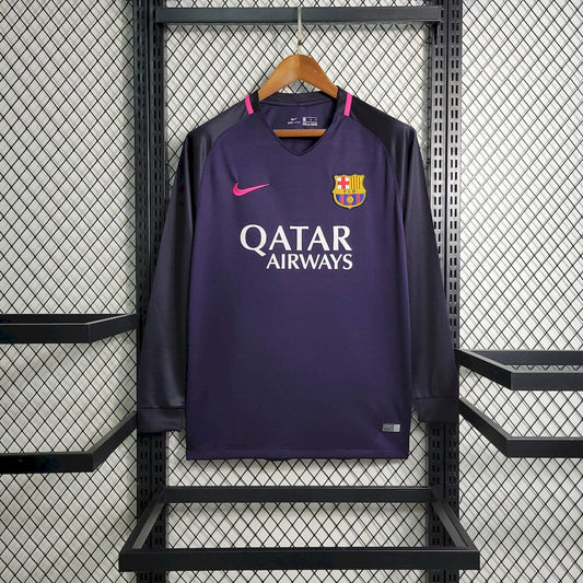 Camisa Retrô Barcelona II Manga Longa 2016/2017