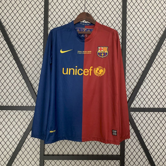 Camisa Retrô Barcelona I Manga Longa 2008/09