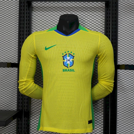 Camisa Brasil l Manga Longa 2025/26 Jogador Masculina