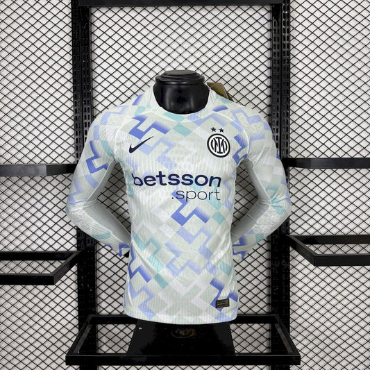 Camisa Inter Milan II Manga Longa 2025/26 Jogador Masculina