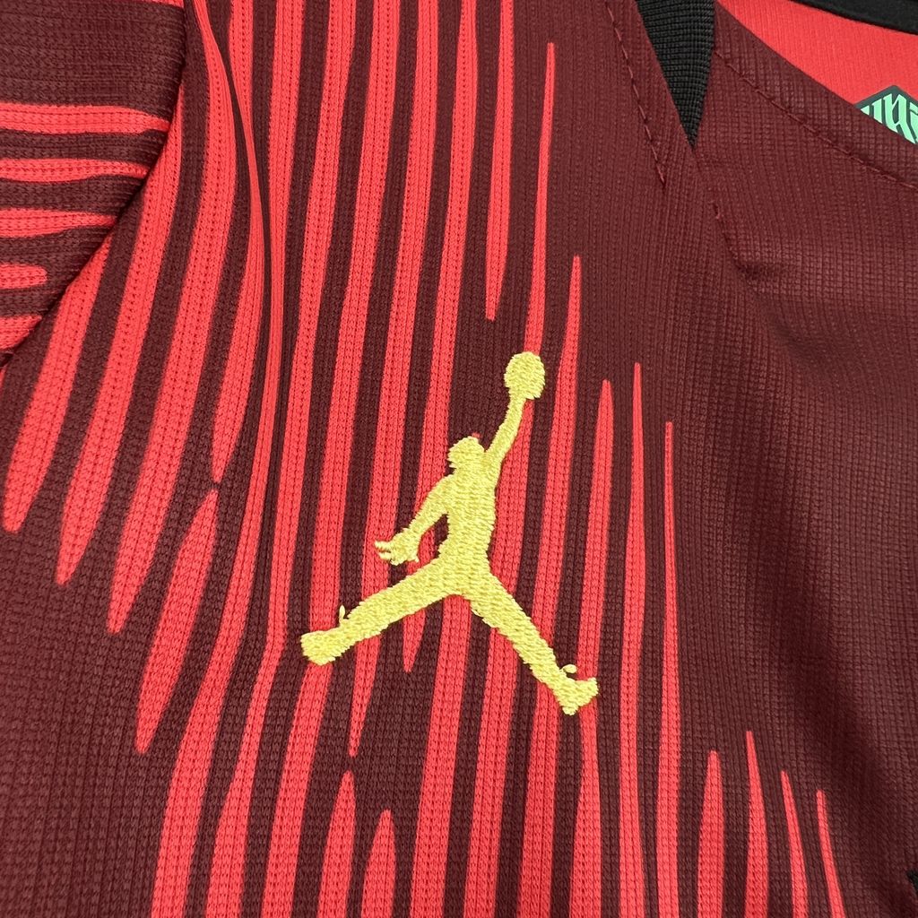 Camisa Goleiro Brasil 2026 Vermelha Jordan – Edição Pré-Jogo Torcedor Masculina COPA DO MUNDO