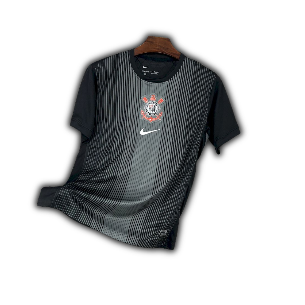 Camisa Nike Corinthians Goleiro Preta 2025/26 Masculina