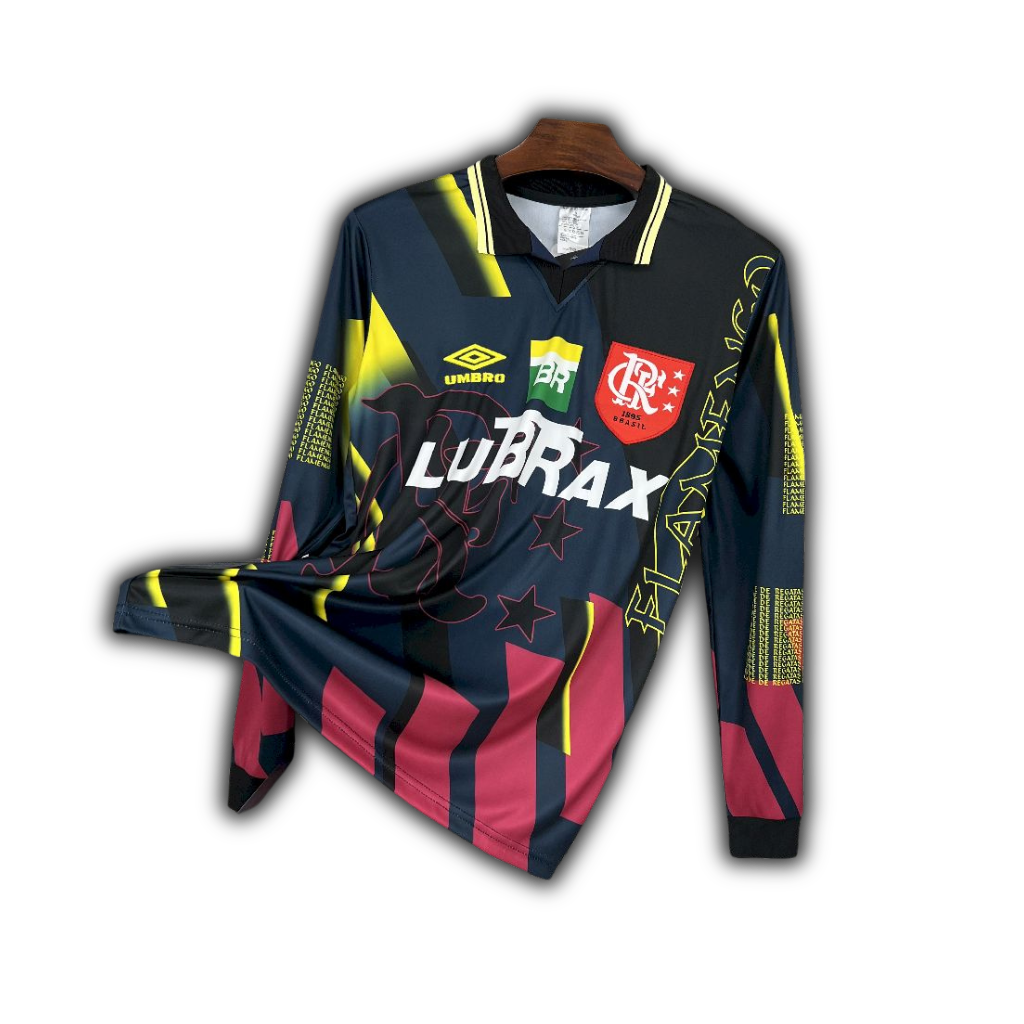 Camisa Retrô Flamengo Goleiro Manga Longa 1998