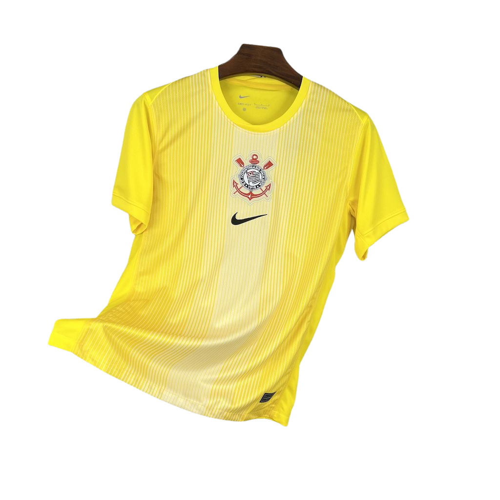 Camisa Nike Corinthians Goleiro Amarela 2025/26 Masculina