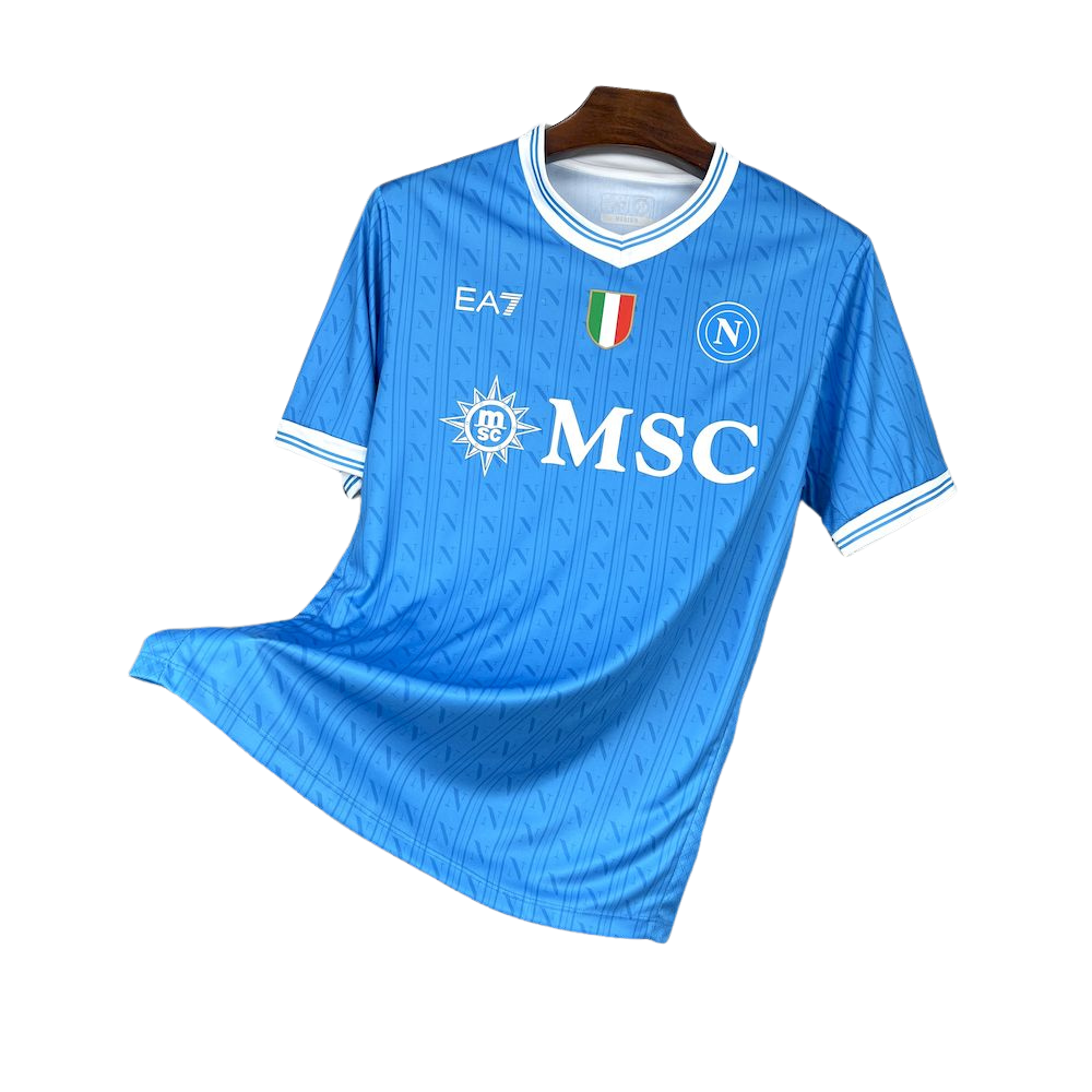 Camisa Napoli I 2025/26 Torcedor Masculina