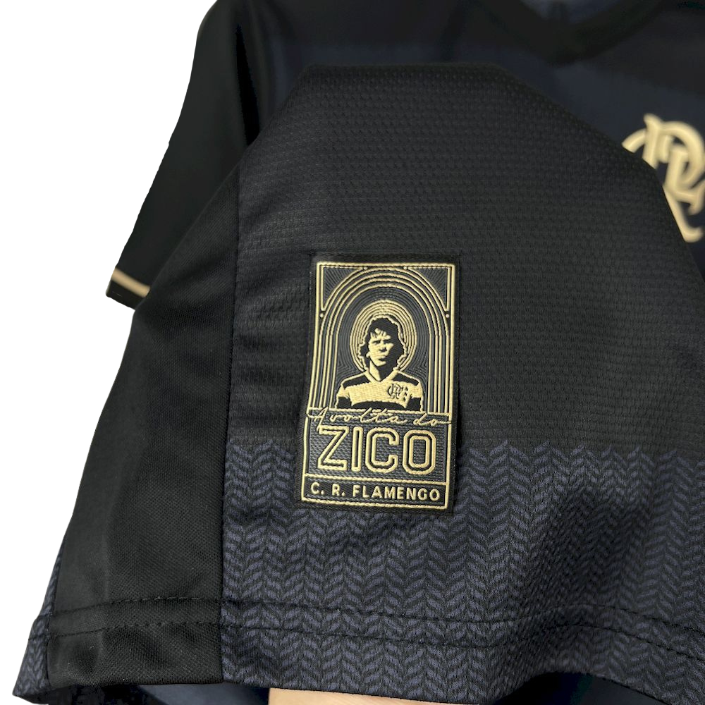 Camisa Retrô Flamengo Volta Zico Preta - Masculina