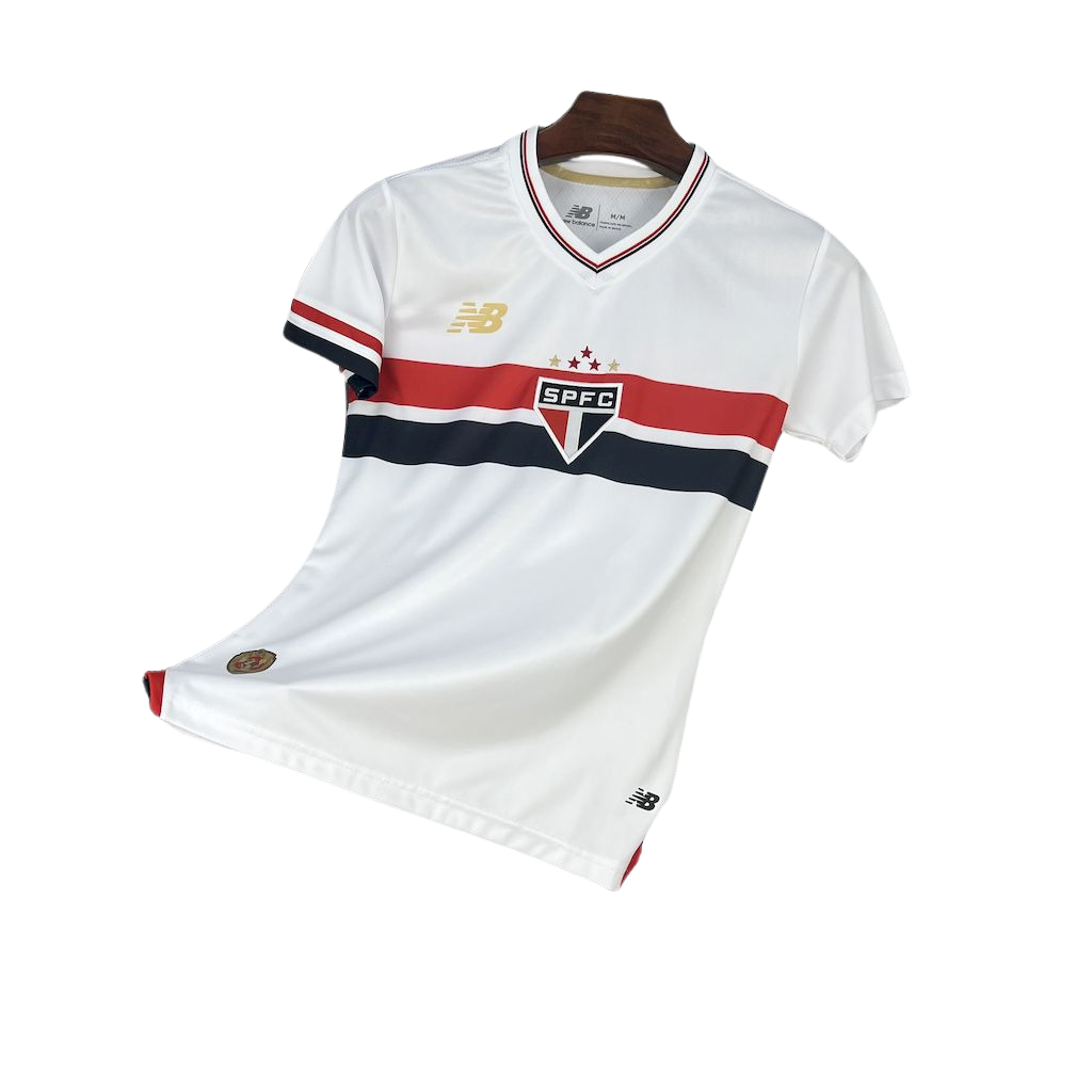 Camisa Sao Paulo l 2025/26 Torcedor Feminina