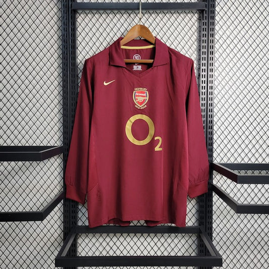 Camisa Retrô Arsenal I Manga Longa 2005/06