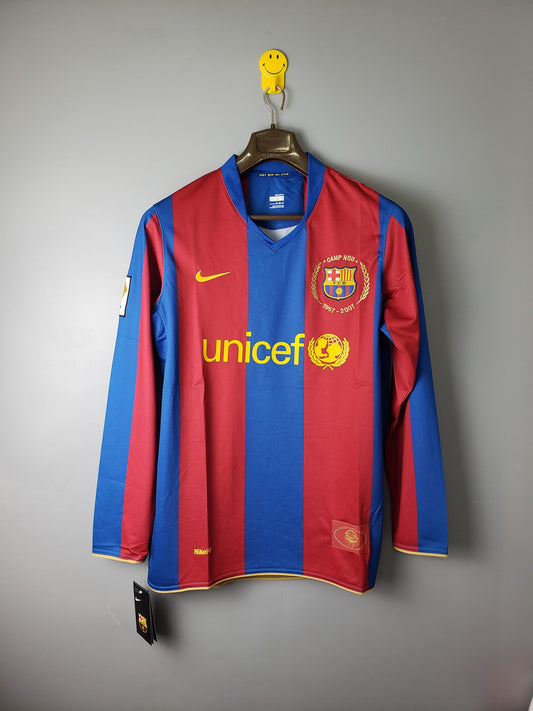 Camisa Retrô Barcelona I Manga Longa 2007/08