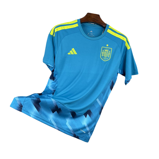 Camisa Espanha 2026 goleiro masculina, uniforme Espanha Copa do Mundo 2026, jersey Spain goalkeeper 2026, camisa seleção espanhola goleiro, uniforme jogador edição jogo, camisa futebol importada premium, camisa goleiro Espanha personalizada nome e número, uniforme Espanha masculino torcedor e colecionador