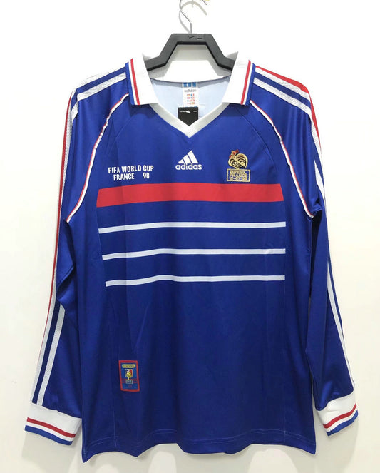Camisa Retrô França I Manga Longa 1998