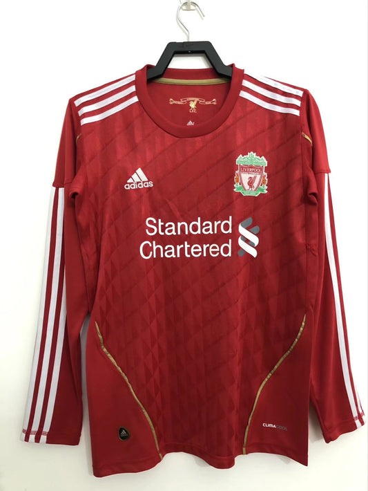 Camisa Retrô Liverpool I Manga Longa 2010/12