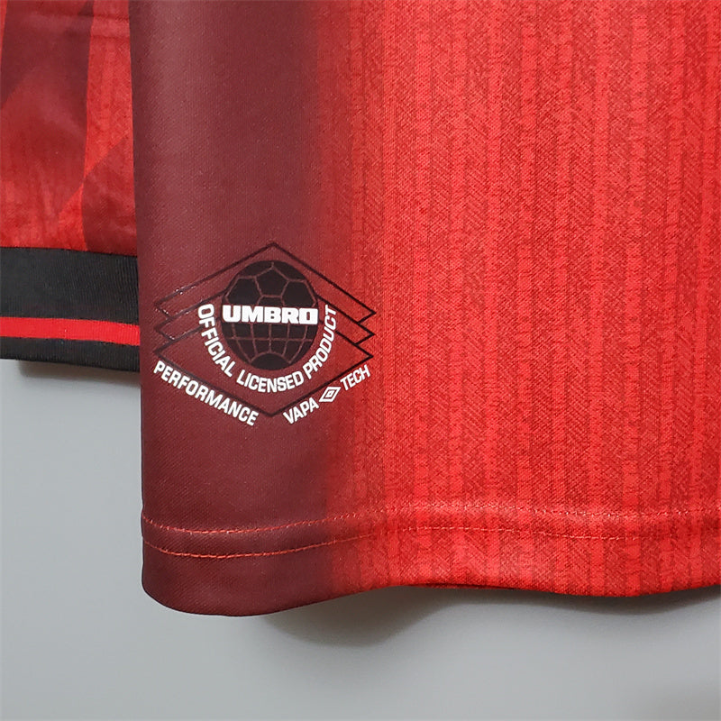 Camisa Retrô Manchester United I Manga Longa 1996