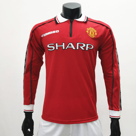 Camisa Retrô Manchester United I Manga Longa 1998/99