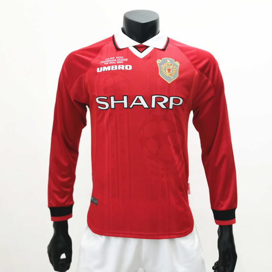 Camisa Retrô Manchester United I Manga Longa 1999/00