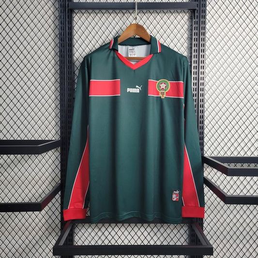 Camisa Retrô Marrocos I Manga Longa 1998