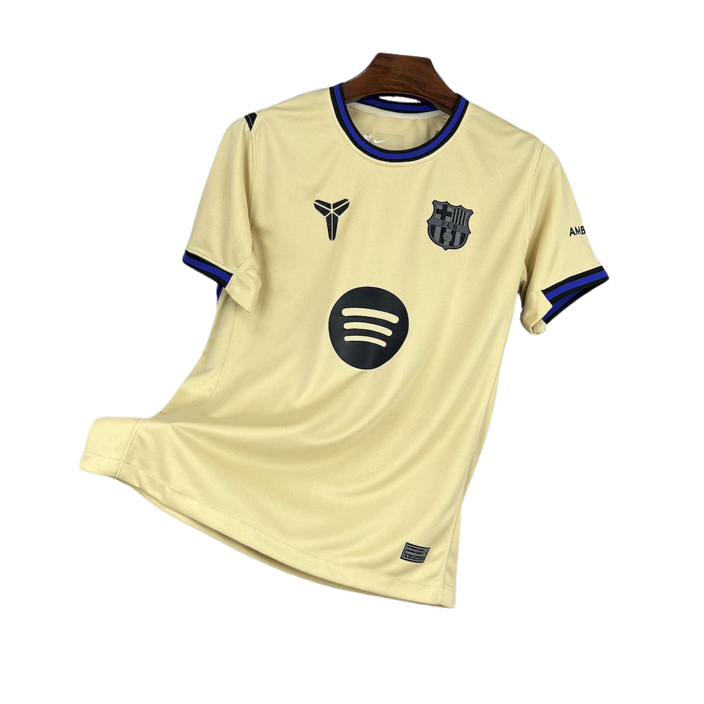 camisa-barcelona-il-2025-26-torcedor-masculina-champions-league-lançamento-europeu-amarelo-claro-azul-spotify-yamal-raphinha