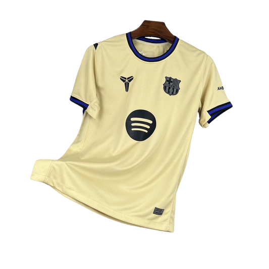 camisa-barcelona-il-2025-26-torcedor-masculina-champions-league-lançamento-europeu-amarelo-claro-azul-spotify-yamal-raphinha