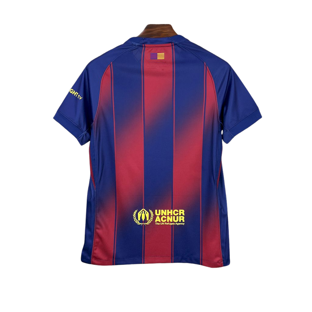 camisa-barcelona-l-2025-26-torcedor-masculina-camiseta-champions-league-lancamento-europeu-primeira-home-oficial-vermelha-e-azul-lamine-yamal-raphinha-spotify-nike