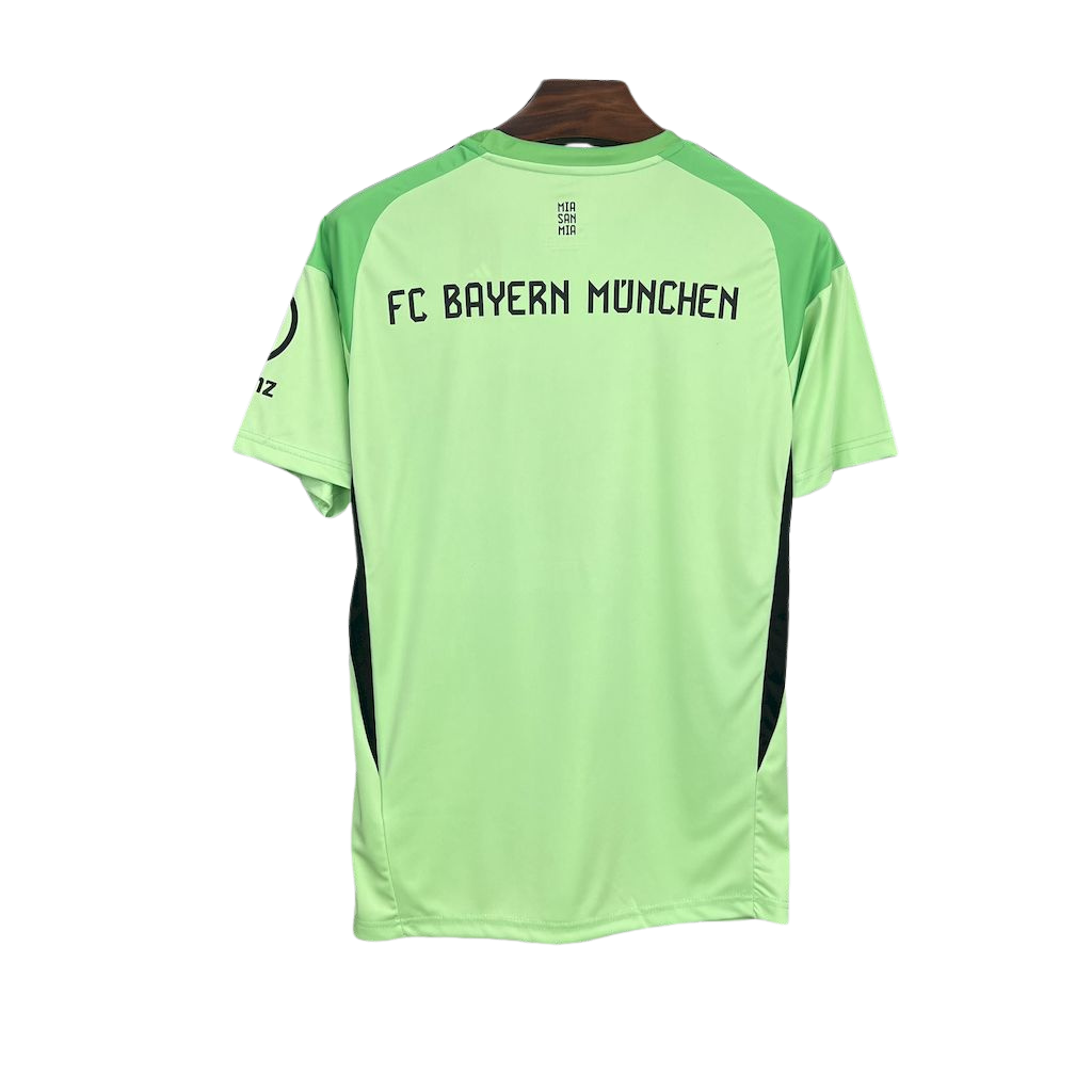 camisa-bayern-goleiro-2025-26-torcedor-masculina-camiseta-champions-league-lancamento-europeu-goleiro-oficial-verde-neon-t-fc-bayern-munchen-bayern-de-munich-munique-adidas