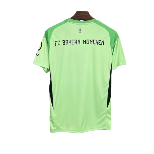 camisa-bayern-goleiro-2025-26-torcedor-masculina-camiseta-champions-league-lancamento-europeu-goleiro-oficial-verde-neon-t-fc-bayern-munchen-bayern-de-munich-munique-adidas