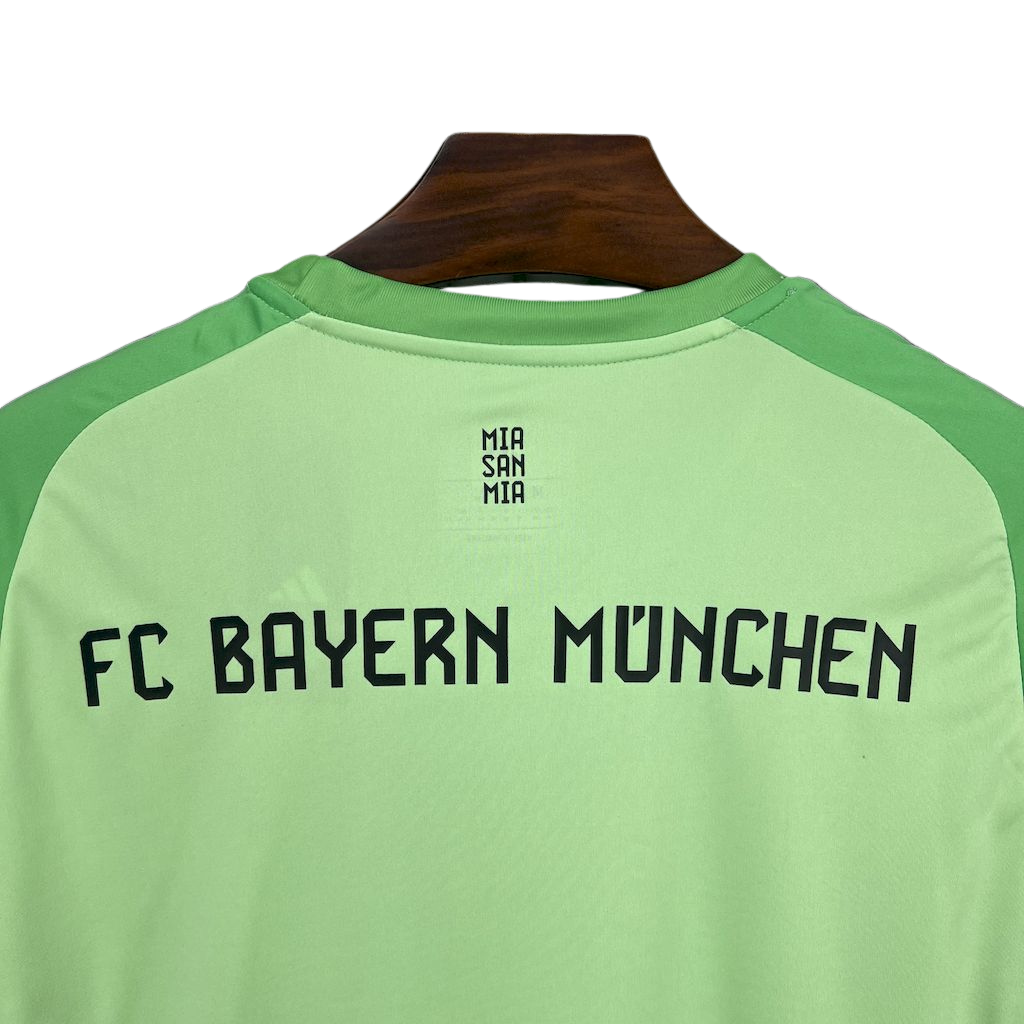 camisa-bayern-goleiro-2025-26-torcedor-masculina-camiseta-champions-league-lancamento-europeu-goleiro-oficial-verde-neon-t-fc-bayern-munchen-bayern-de-munich-munique-adidas
