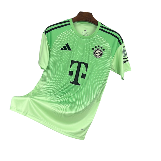 camisa-bayern-goleiro-2025-26-torcedor-masculina-camiseta-champions-league-lancamento-europeu-goleiro-oficial-verde-neon-t-fc-bayern-munchen-bayern-de-munich-munique-adidas