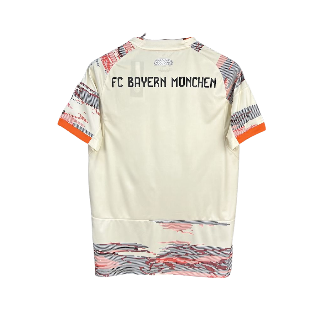 camisa-bayern-ll-2025-26-torcedor-masculina-camiseta-champions-league-lancamento-europeu-segunda-away-oficial-adidas-t-fc-bayern-munchen-bayern-de-munique-munich-adidas-tons-terrosos-cinza-marrom-terracota-laranja-terra-branca-off-white