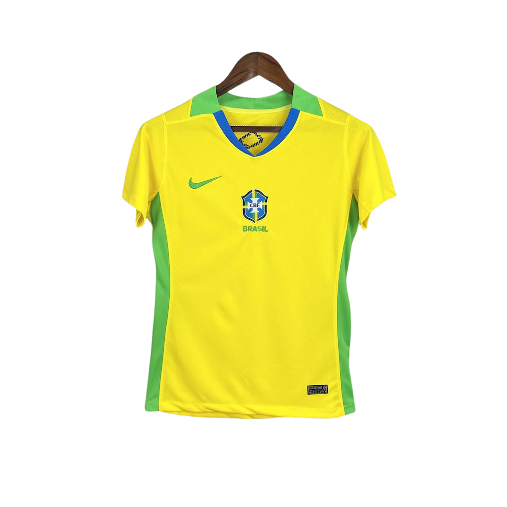 camisa-brasil-feminina-2025-amarela baby-look-seleção-brasileira-2026 uniforme-brasil-feminino-casa camisa-cbf-feminina-nova copa-do-mundo camiseta-brasil-feminina-oficial